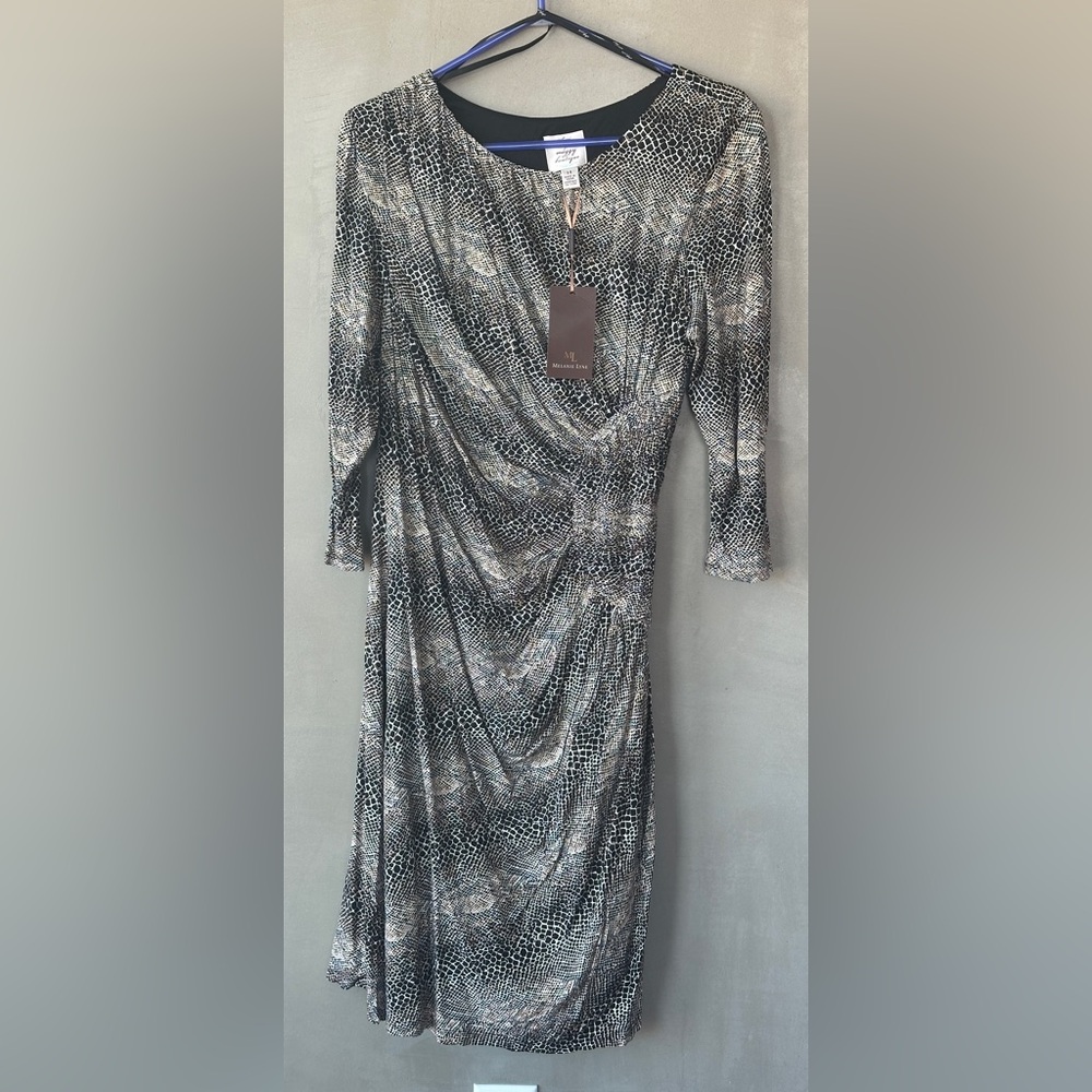 Snakeskin Print Formfitting Dress